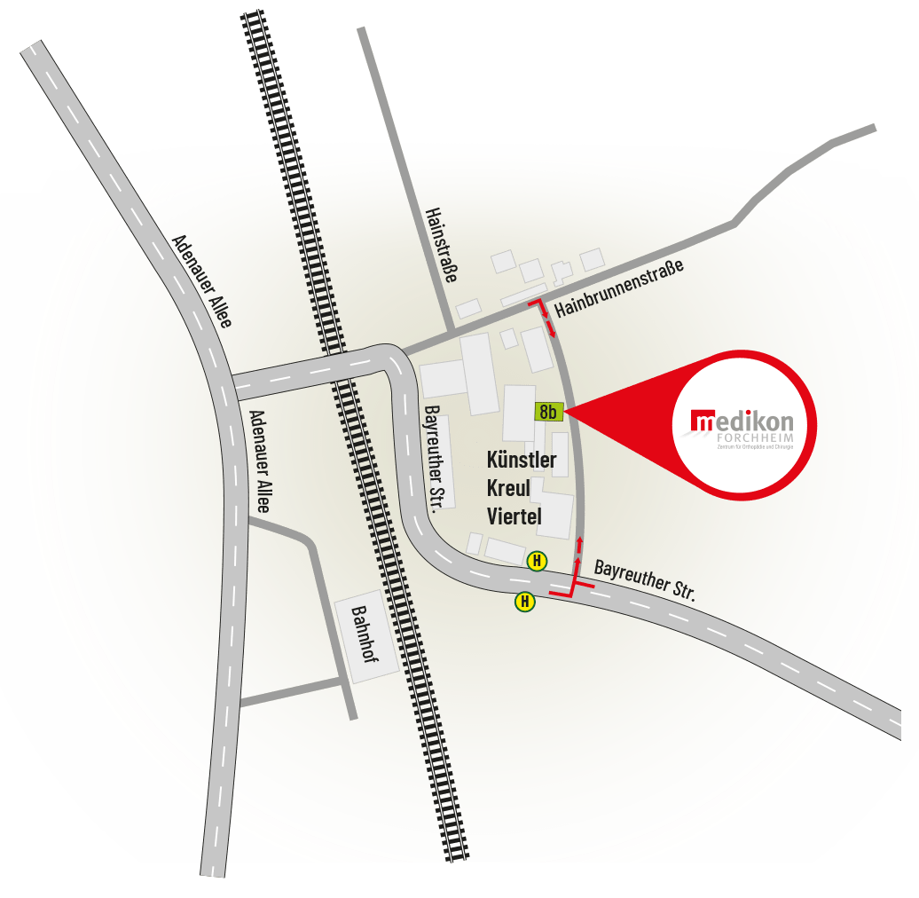 Anfahrt neue Praxisräume